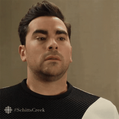 Man's Face Close Up #Schittscreek GIF