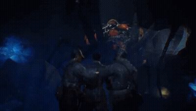 Man's Face Close Up With Blood GIF