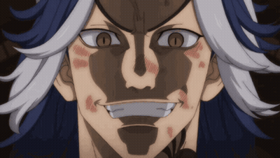Man's Face Close Up With Shadow GIF