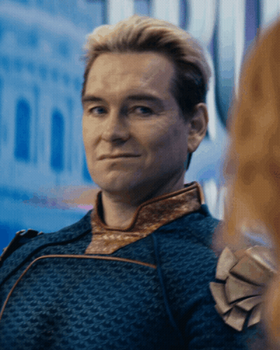 Man's Face Close Up With Shield GIF