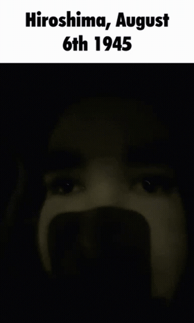 Man's Face Hiroshima August 6Th 1945 GIF