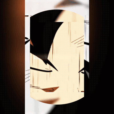 Man's Face In Circular Frame GIF