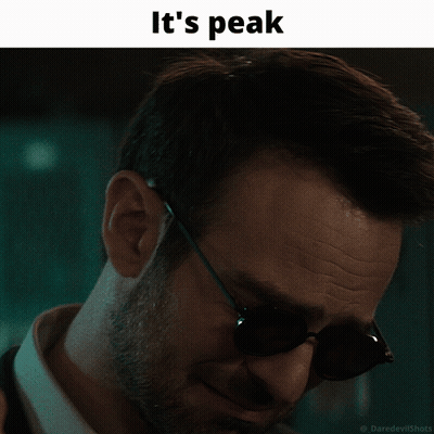 Man's Face It's Peak GIF