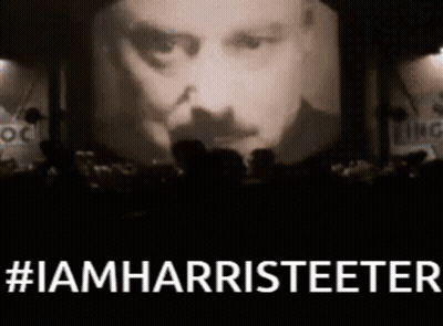 Man's Face On Large Screen #Iamharristeeter GIF