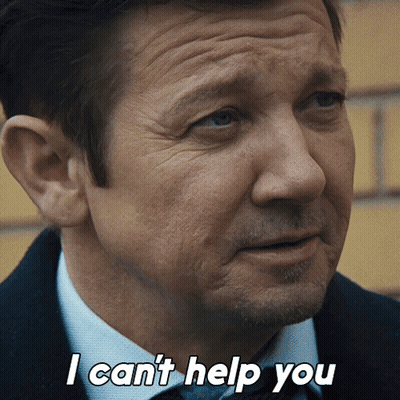 Man's Face Saying I Can't Help You GIF