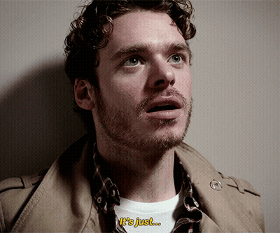 Man's Face Saying It's Just GIF