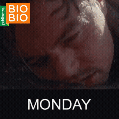 Man's Face Saying Monday GIF