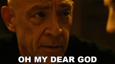 Man's Face Saying Oh My Dear God GIF