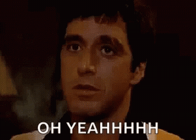 Man's Face Saying Oh Yeahhhh GIF