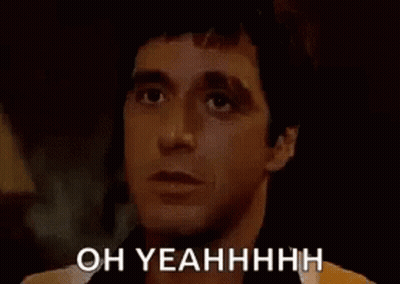 Man's Face Saying Oh Yeahhhh GIF