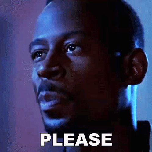 Man's Face Saying Please GIF
