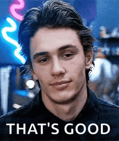 Man's Face Saying That's Good GIF