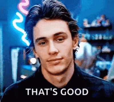 Man's Face Saying That's Good GIF