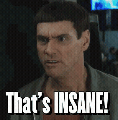 Man's Face Saying That's Insane GIF