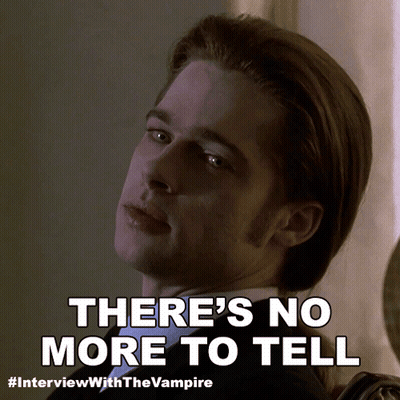Man's Face Saying There's No More To Tell GIF