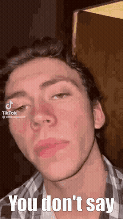 Man's Face Saying You Don't Say GIF