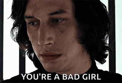 Man's Face Saying You're A Bad Girl GIF