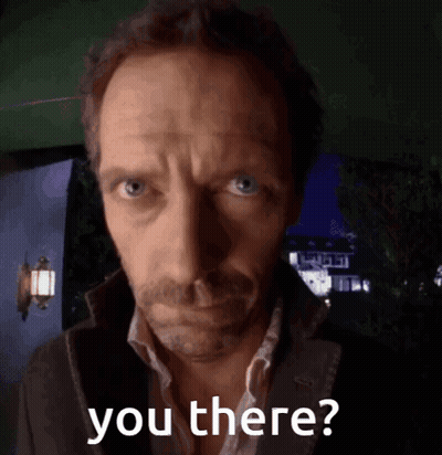 Man's Face Saying You There GIF