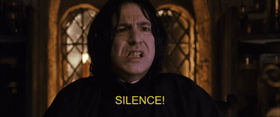 Man's Face Silence Yellow GIF