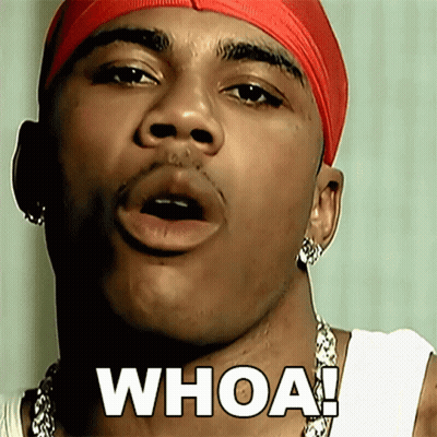 Man's Face Surprised Whoa GIF