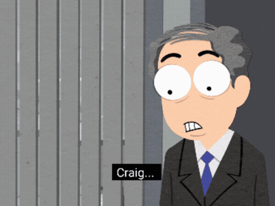 Man's Face VP Powers Activated GIF