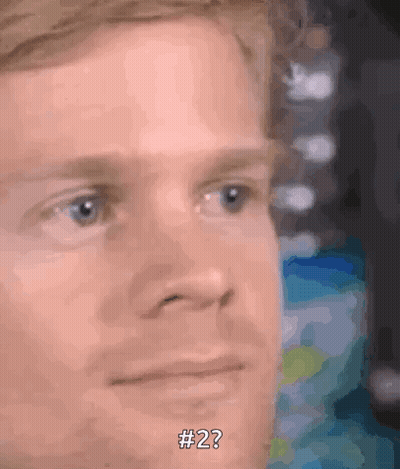 Man's Face With #2 GIF