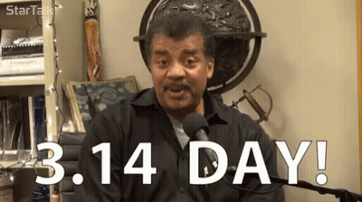Man's Face With 3.14 Day GIF