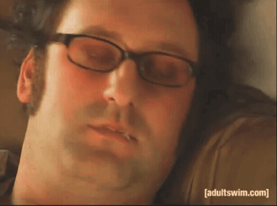 Man's Face With Adult Swim.com GIF
