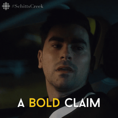 Man's Face With Bold Claim GIF