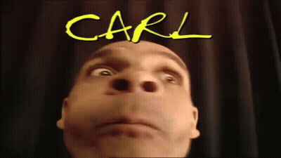 Man's Face With Carl GIF