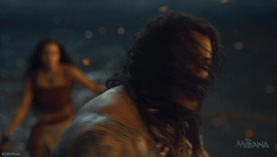Man's Face With Disney Moana Logo