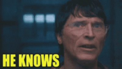 Man's Face With He Knows Behind Him GIF