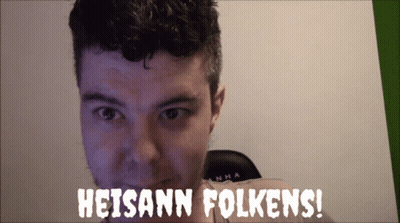 Man's Face With Heisann Folkens GIF
