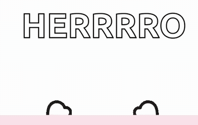 Man's Face With Herrro GIF