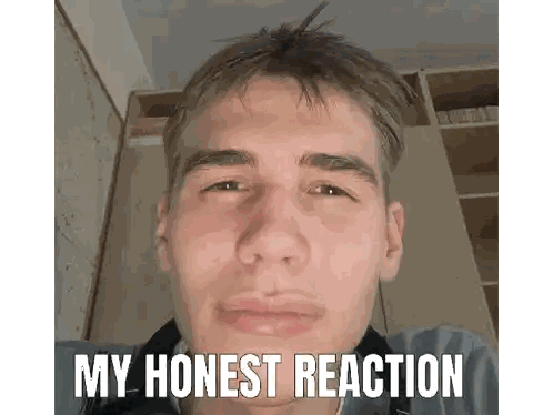 Man's Face With Honest Reaction Sticker