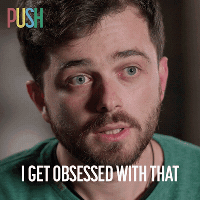 Man's Face With I Get Obsessed With That GIF
