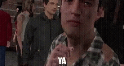 Man's Face With Jazz Caption GIF