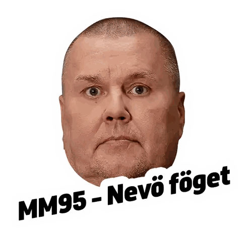 Man's Face With MM95-Nevo Forget Sticker