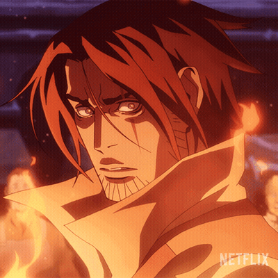 Man's Face With Netflix Logo Behind GIF