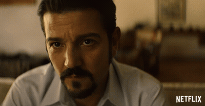 Man's Face With Netflix Text GIF