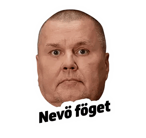 Man's Face With Nevo Foget Sticker