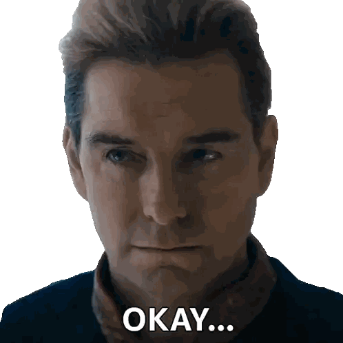 Man's Face With Okay Text Sticker