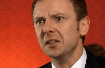 Man's Face With Red Background GIF
