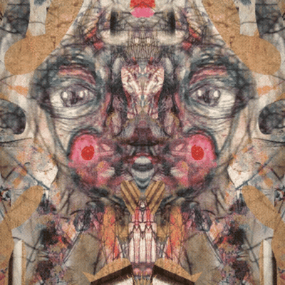 Man's Face With Red Circle GIF