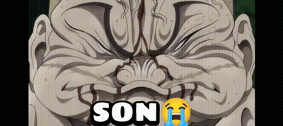 Man's Face With Son Text GIF