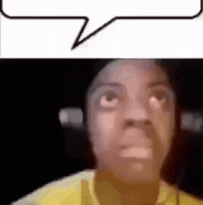 Man's Face With Speech Bubble GIF