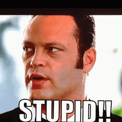 Man's Face With Stupid GIF