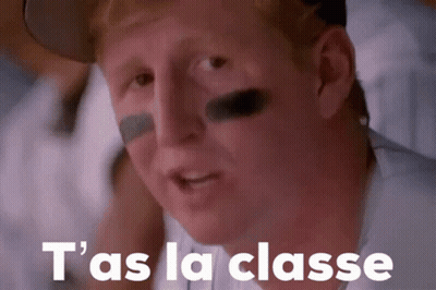 Man's Face With T'as La Classe GIF