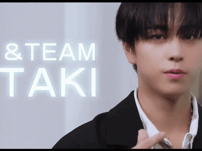 Man's Face With Team Taki Text GIF