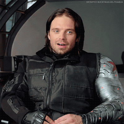Man's Face With Text Secretly-Bucky Barnes Tumblr GIF